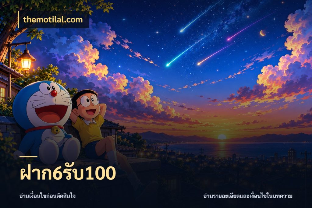 ฝาก6รับ100 โปรยอดรับที่สายเกมสนใจ สไตล์ themotilal.com